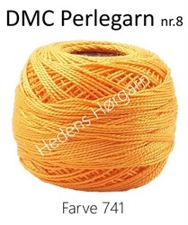 DMC Perlegarn nr. 8 farve 741